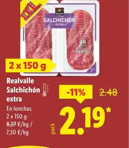 Lidl REALVALLE Salchichón extra oferta