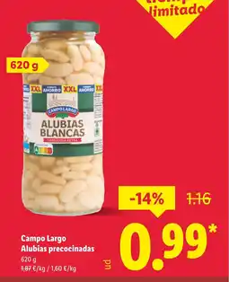 Lidl CAMPO LARGO Alubias precocinadas oferta