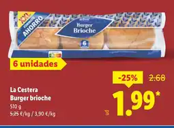 Lidl LA CESTERA Burger brioche oferta