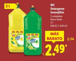 Lidl W5 Detergente lavavajillas oferta