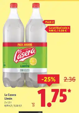 Lidl LA CASERA Limón oferta