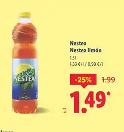 Lidl NESTEA limón oferta