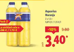 Lidl AQUARIUS Naranja oferta