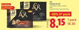 Lidl L'OR Cápsulas de café oferta