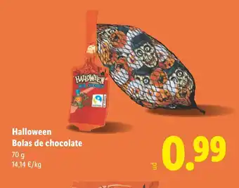 Lidl HALLOWEEN Bolas de chocolate oferta
