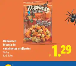 Lidl HALLOWEEN Mezcla de cacahuetes crujientes oferta