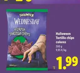 Lidl HALLOWEEN Tortilla chips colores oferta