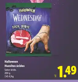 Lidl HALLOWEEN Huesitos ácidos oferta