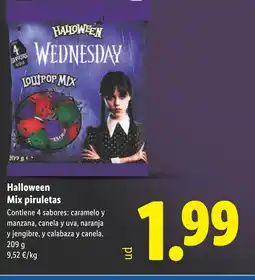 Lidl HALLOWEEN Mix piruletas oferta