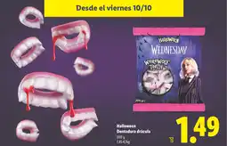 Lidl HALLOWEEN Dentadura drácula oferta