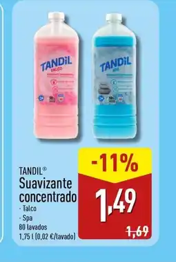 ALDI TANDIL Suavizante concentrado oferta