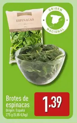 ALDI Brotes de espinacas oferta
