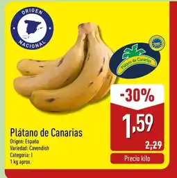 ALDI Plátano de Canarias oferta