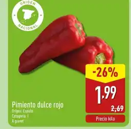 ALDI Pimiento dulce rojo oferta
