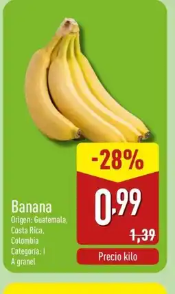ALDI Banana oferta