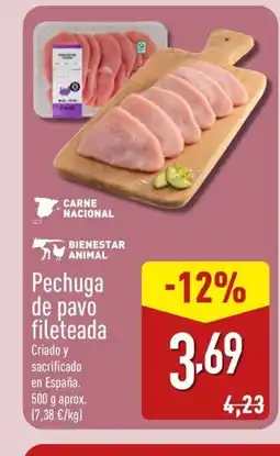 ALDI Pechuga de pavo fileteada oferta