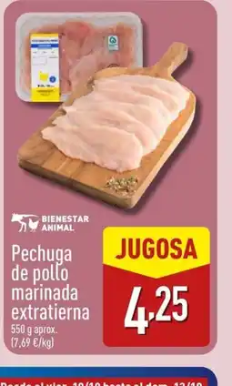 ALDI Pechuga de pollo marinada extratierna oferta