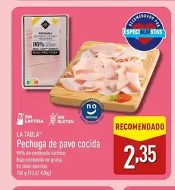 ALDI LA TABLA Pechuga de pavo cocida oferta
