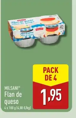 ALDI MILSANI Flan de queso oferta