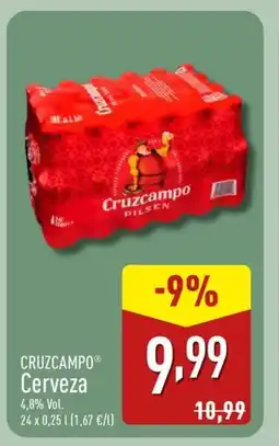 ALDI CRUZCAMPO Cerveza oferta