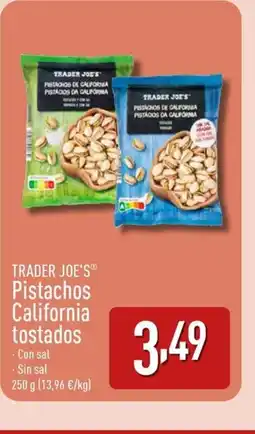 ALDI TRADER JOE'S Pistachos California tostados oferta