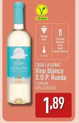 ALDI CASA LA LUNA Vino blanco D.O.P. Rueda oferta