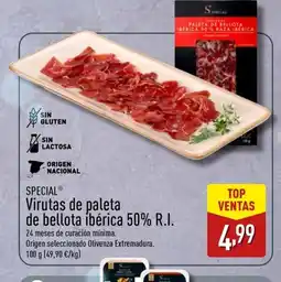 ALDI SPECIAL Virutas de paleta de bellota ibérica 50% R.I. oferta