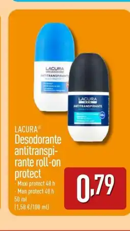 ALDI LACURA Desodorante antitranspi- rante roll-on protect oferta