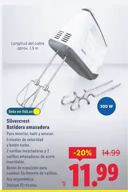 Lidl SILVERCREST Batidora amasadora oferta