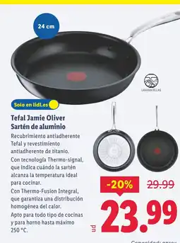 Lidl TEFAL Jamie Oliver Sartén de aluminio oferta
