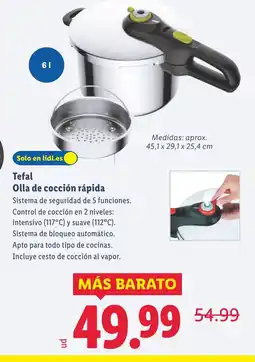 Lidl TEFAL Olla de cocción rápida oferta