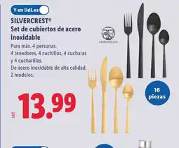 Lidl SILVERCREST Set de cubiertos de acero inoxidable oferta
