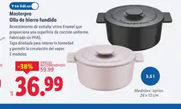 Lidl MASTERPRO Olla de hierro fundido oferta