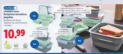 Lidl LIVARNO home Recipientes herméticos plegables oferta