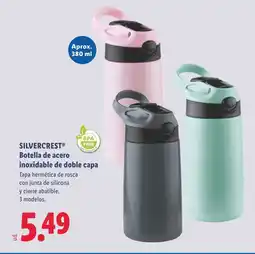 Lidl SILVERCREST Botella de acero inoxidable de doble capa oferta
