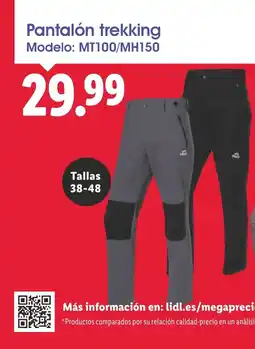 Lidl Pantalón trekking oferta