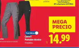 Lidl CRIVIT Pantalón técnico oferta