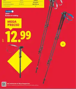 Lidl CRIVIT Bastones de trekking oferta