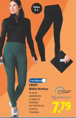 Lidl CRIVIT Mallas técnicas oferta