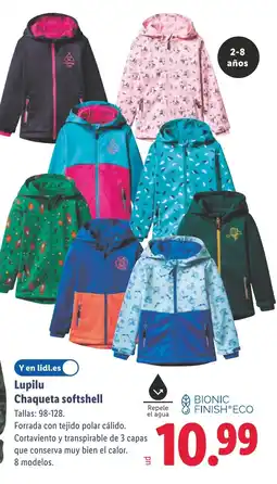 Lidl LUPILU Chaqueta softshell oferta