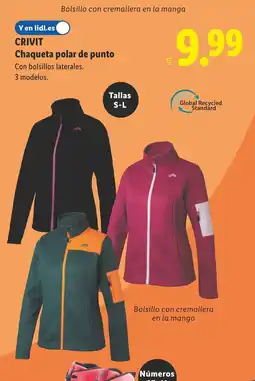 Lidl CRIVIT Chaqueta polar de punto oferta