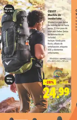 Lidl CRIVIT Mochila de senderismo oferta