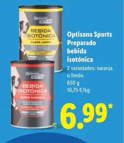 Lidl OPTISANA SPORTS Preparado bebida isotónica oferta