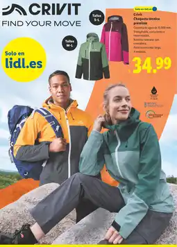 Lidl CRIVIT Chaqueta técnica premium oferta
