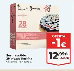 La Sirena Sushi surtido 28 piezas oferta