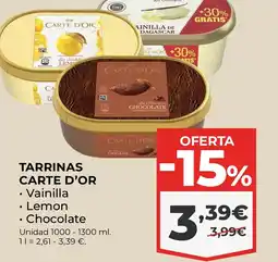 La Sirena CARTE D'OR Tarrinas oferta