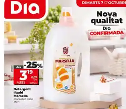 Dia Detergent líquid Marsella oferta