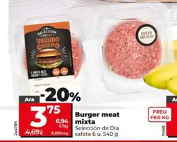 Dia Burger meat mixta oferta