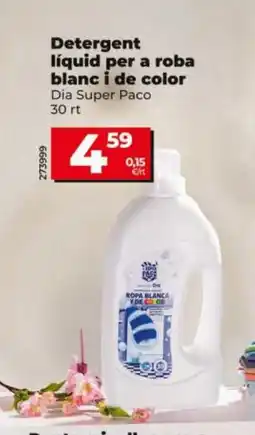 Dia Detergent líquid per a roba blanc i de color oferta