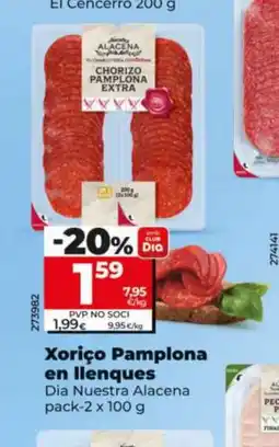 Dia Xoriço Pamplona en llenques oferta